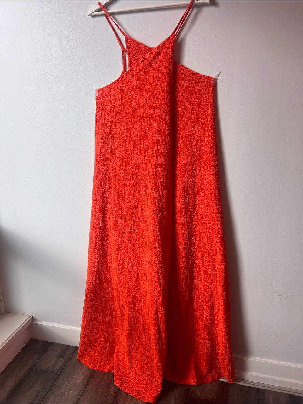Free People Orange Maxi Slip Dress